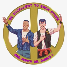 To Each Bill & Ted"s Excellent Adventure - Bill And Ted's Bizarre Adventure, HD Png Download, Free Download