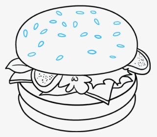 How To Draw Burger - Mandalas Para Colorear Para Niños, HD Png Download, Free Download