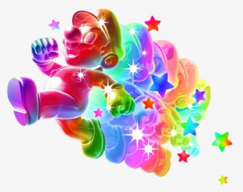 Mario Bros Star Power - Super Mario Rainbow Mario, HD Png Download, Free Download