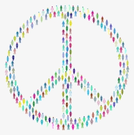 Prismatic People For Peace Mark Ii - Symbols Easy To Draw, HD Png Download, Free Download