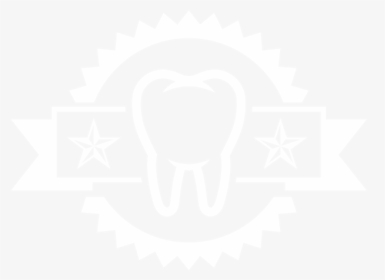A Drawing Of A Tooth With A Ribbon And A Badge To Illustrate - Malas Juntas, HD Png Download, Free Download