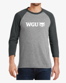 District Made® Mens Perfect Tri® 3/4 Sleeve Raglan"   - District Made, HD Png Download, Free Download