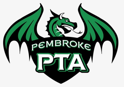 Pembroke Pta Logo - Dragon Mascot Logo School, HD Png Download, Free Download