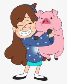 Mabel With Waddles - Гравити Фолз Мейбл И Пухля, HD Png Download, Free Download