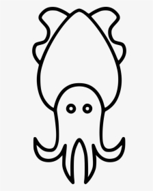 Cuttlefish - Easy Cuttlefish Drawing Outline, HD Png Download, Free Download