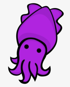 Vector Royalty Free Library Purple Free On Dumielauxepices - Cartoon Squid Png, Transparent Png, Free Download