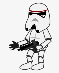 Art,monochrome,beak - Star Wars Cartoon Stormtrooper Png, Transparent Png, Free Download