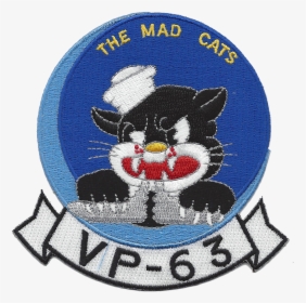 Madcats - Patrol Bombing Squadron 63 Badge, HD Png Download, Free Download