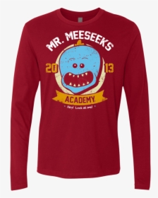 Meeseeks Academy Men"s Premium Long Sleeve - Long-sleeved T-shirt, HD Png Download, Free Download