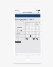 Survey On Mobile, HD Png Download, Free Download