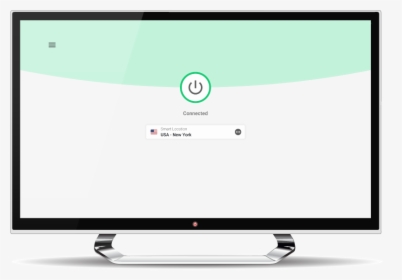 A Screen Showing Expressvpn Is On - Led-backlit Lcd Display, HD Png Download, Free Download