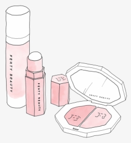 Fentybeauty1 - Fenty Beauty Products Drawings, HD Png Download, Free Download