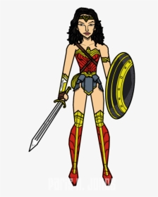 Superhero Patty Jenkins Wonder Woman Commissioner Gordon - Cartoon, HD Png Download, Free Download