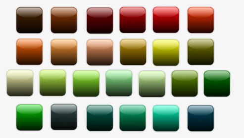 Button, Icon, Square, Colorful, Shiny - Graphic Design, HD Png Download, Free Download