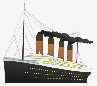 Sinking Ship Clipart - Titanic Clipart, HD Png Download, Free Download