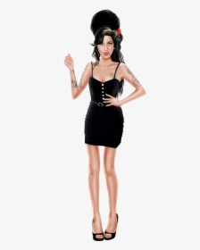 Amy Winehouse Black Dress, HD Png Download, Free Download
