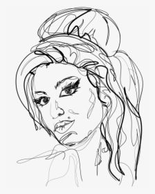 Amy Winehouse Line Drawing, HD Png Download, Free Download