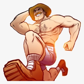 Saxton Hale Running - Saxton Hale, HD Png Download, Free Download