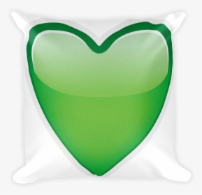 Transparent Green Heart Png - Cushion, Png Download, Free Download