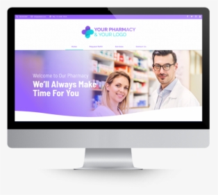 Pharmacy Websites Displayed On Mac - Design, HD Png Download, Free Download