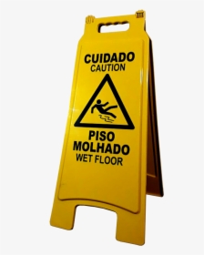 Placa Piso Molhado - Traffic Sign, HD Png Download, Free Download