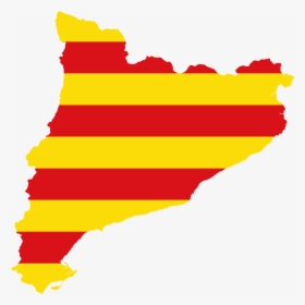 Catalonia Flag Map, HD Png Download, Free Download
