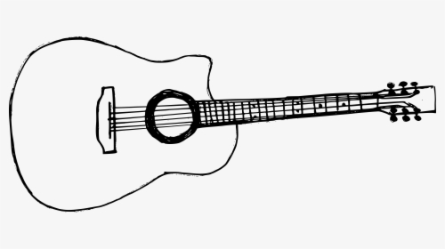 Guitar Transparent Drawing, HD Png Download, Free Download