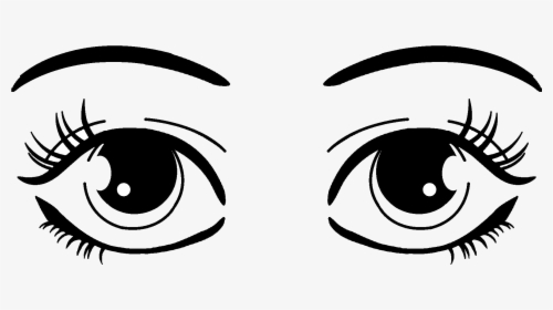 Eyes Eye Clipart Cute Frames Illustrations Hd Images - Black And White Clip Art Of Eyes, HD Png Download, Free Download