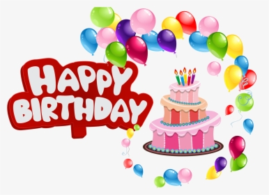 Happy Birthday Balloons Png - Happy Birthday With Balloons Png, Transparent Png, Free Download