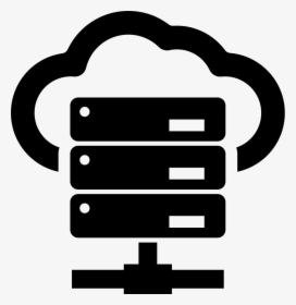 Cloud Server Icon Png - Server Clipart Black And White, Transparent Png, Free Download
