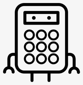 Calculator White Icon Png, Transparent Png, Free Download
