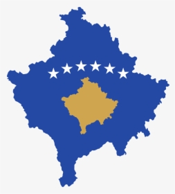 Kosovo Flag Map Png, Transparent Png, Free Download
