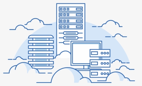 Cloud-server - Cloud Hosting Server Png, Transparent Png, Free Download