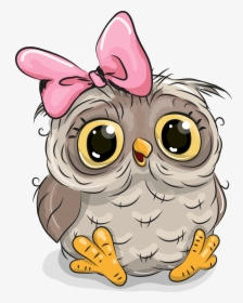 Owl Cute Cartoon Illustration Stock Download Hd Png - Cute Baby Owl Cartoon, Transparent Png, Free Download
