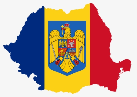 Romania Map And Flag, HD Png Download, Free Download