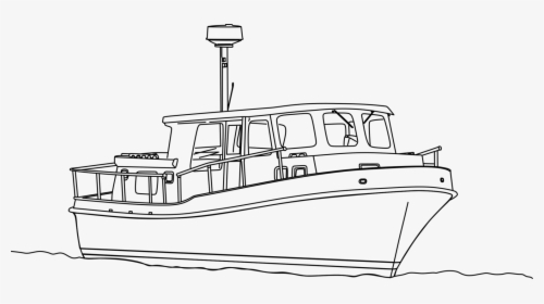 Line Art,watercraft,ship, HD Png Download, Free Download