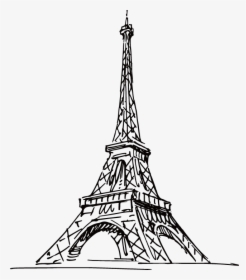 Transparent Eiffel Tower Png - Eiffel Tower Drawing Png, Png Download, Free Download