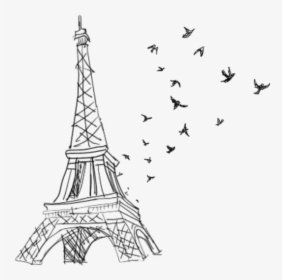 Transparent Clipart Eiffel Tower - Paris Drawing, HD Png Download, Free Download
