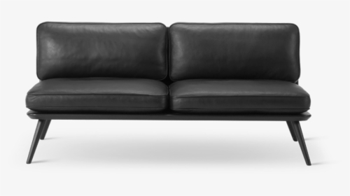 Siglo Moderno Sc 1712 V1 Leather88 Blacklacqueredoak - Couch, HD Png Download, Free Download