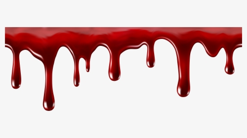 Dripping Blood Clipart - Dripping Blood Border Transparent, HD Png Download, Free Download
