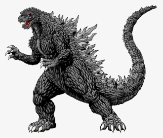 Godzilla Mothra Silhouette Drawing Clip Art - Godzilla Clipart, HD Png Download, Free Download