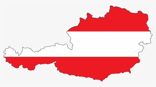 Austria, Country, Europe, Flag, Borders, Map, Nation - Austria Map Flag, HD Png Download, Free Download