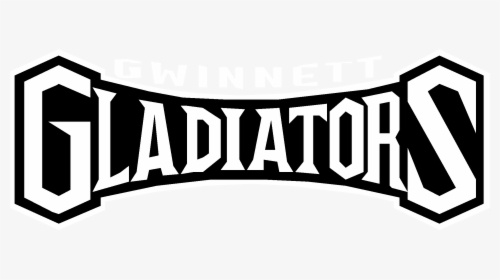 Gwinnett Gladiators Logo Black And White - Atlanta Gladiators, HD Png Download, Free Download