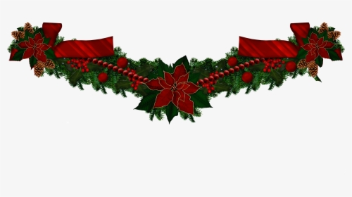 Garland, Christmas Wreaths, Christmas Swags, Holiday - Transparent Transparent Background Christmas Garland, HD Png Download, Free Download