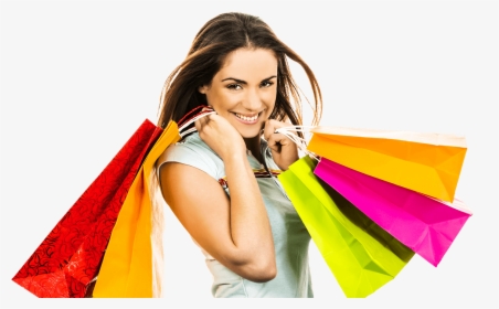 Transparent Girl With Shopping Bags Clipart - Girl With Shopping Bags Png, Png Download, Free Download