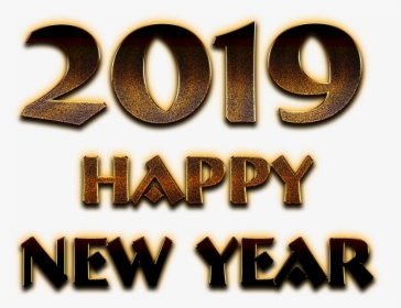 2019 Happy New Year Png Pic - Graphic Design, Transparent Png, Free Download