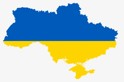 Asia, Borders, Country, Eastern Europe, Flag, Map - Flag Map Of Ukraine, HD Png Download, Free Download