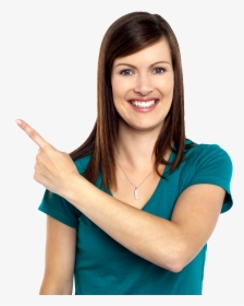 Woman Pointing Left, HD Png Download, Free Download