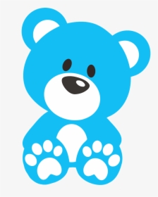 Ursinhos E Ursinhas - Blue Teddy Bear Clipart, HD Png Download, Free Download