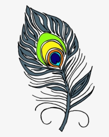Peacock Feather Png , Transparent Cartoons - Krishna Beautiful Peacock Feather, Png Download, Free Download